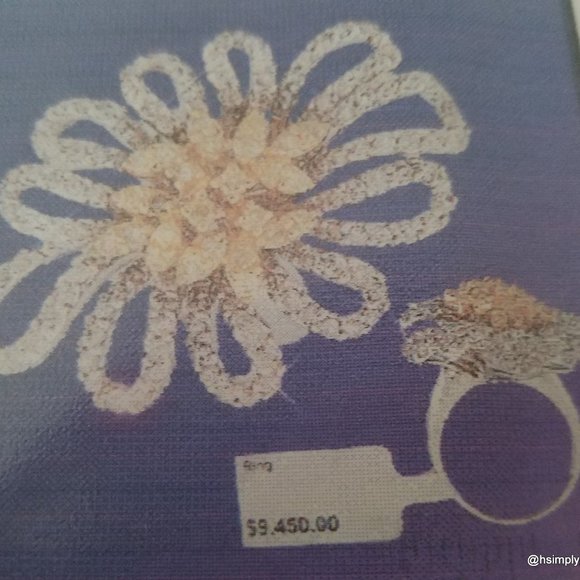 2.51ctw Yellow White Diamond Ring18K White Gold Floral Design Size 7.5 14.5g - Picture 2 of 5